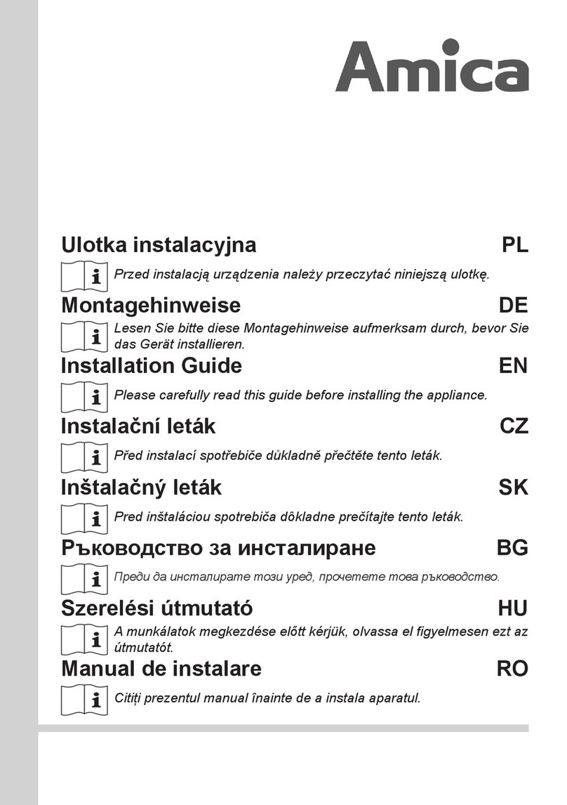 Amica BK313.3 installation guide Amica BK313.3 installation guide