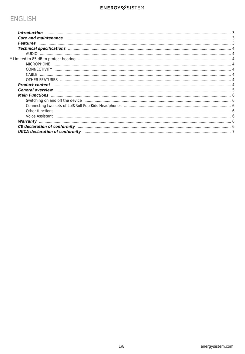 ENERGY SISTEM Lol&Roll Pop User manual