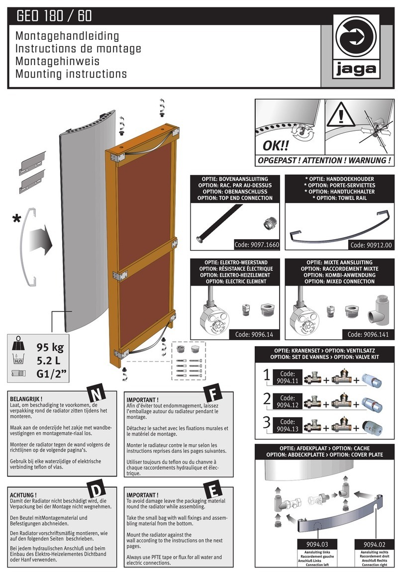 Jaga GEO 180 Mounting instructions