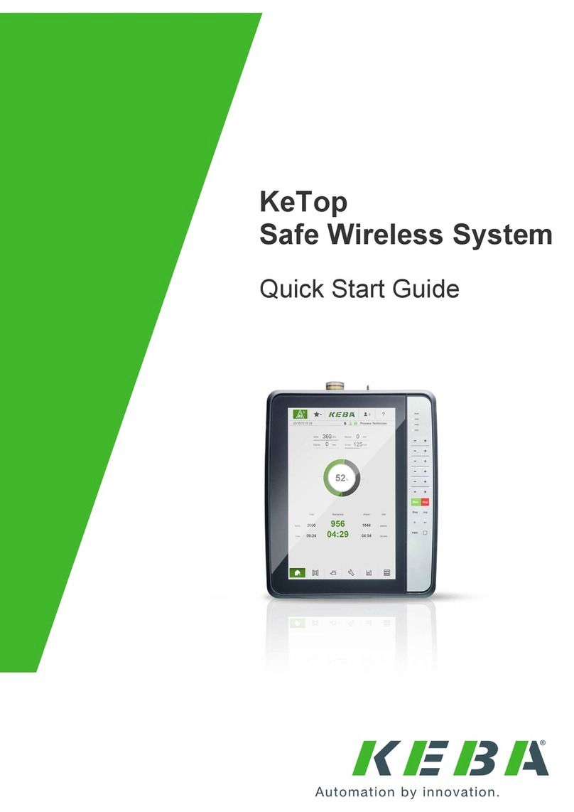 Keba KeTop Safe Wireless System User manual