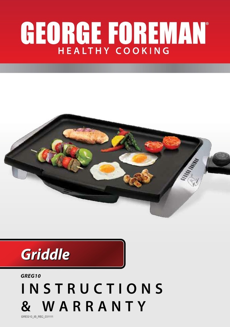 George Foreman GREG10 User manual