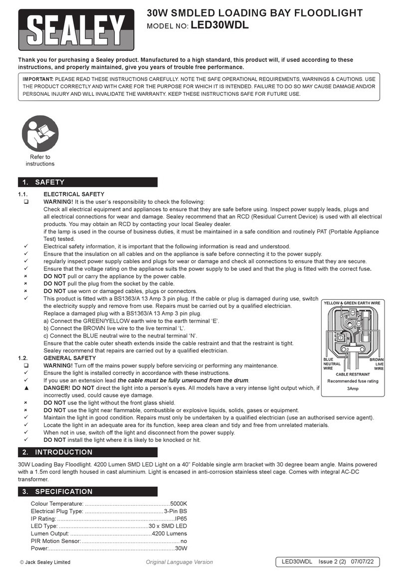 Sealey LED30WDL User manual Sealey LED30WDL User manual