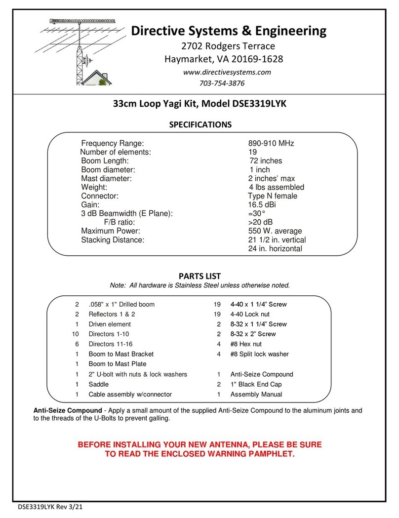 Directive Systems & Engineering DSE3319LYK quick start guide