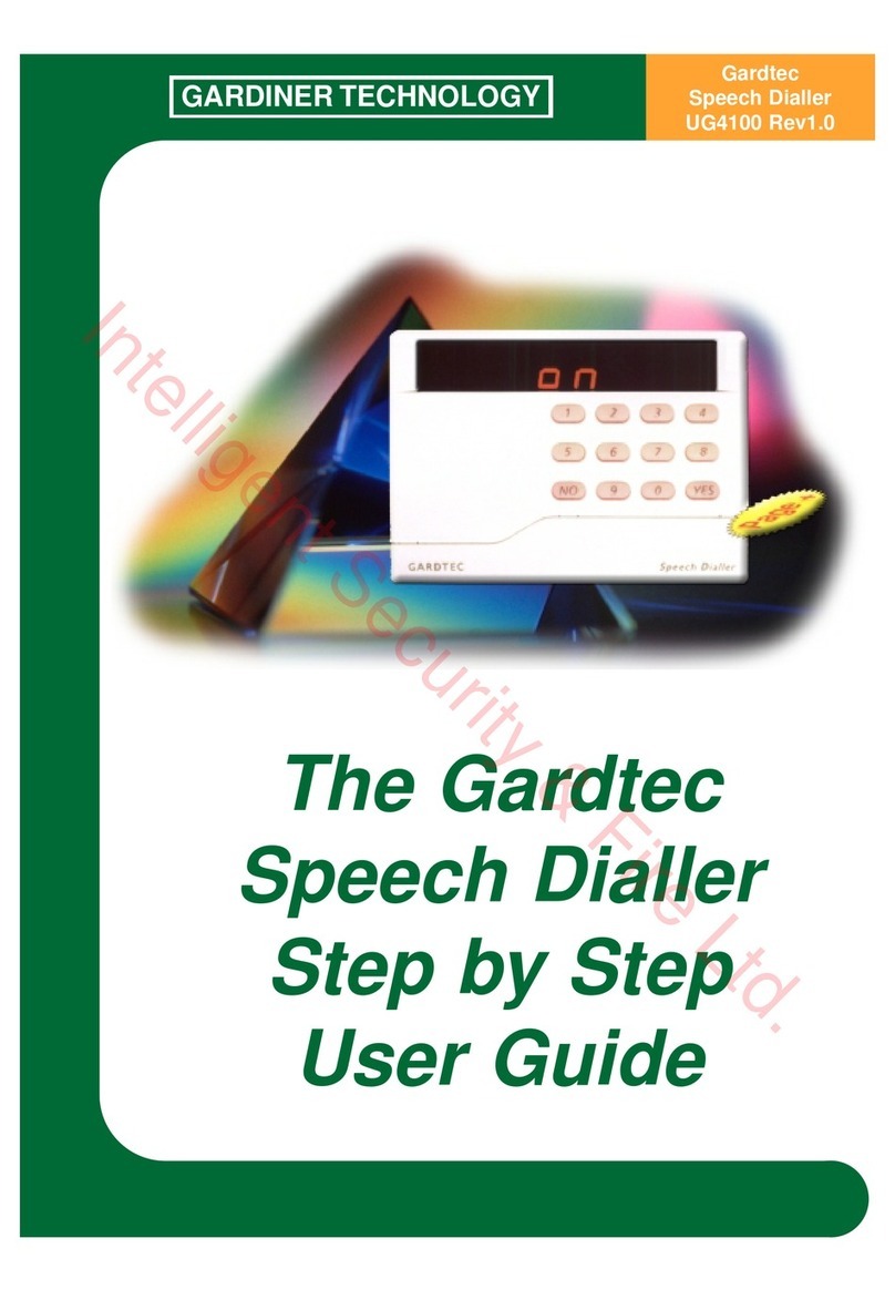 GARDINER TECHNOLOGY GARDTEC User manual