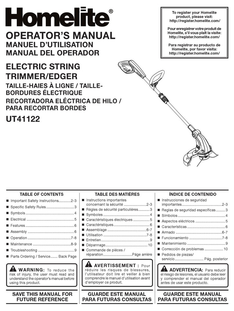 Homelite UT41122 User manual