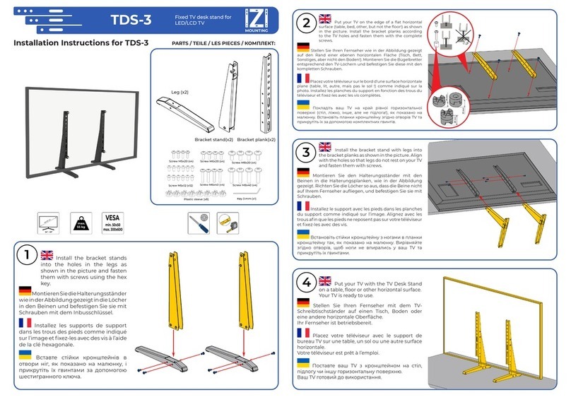 IZI Mounting TDS-3 User manual