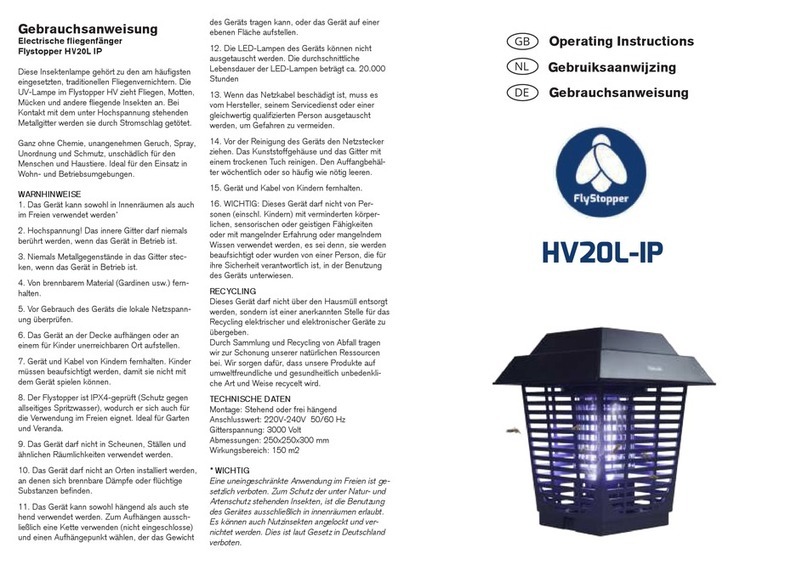 Flystopper HV20L-IP User manual