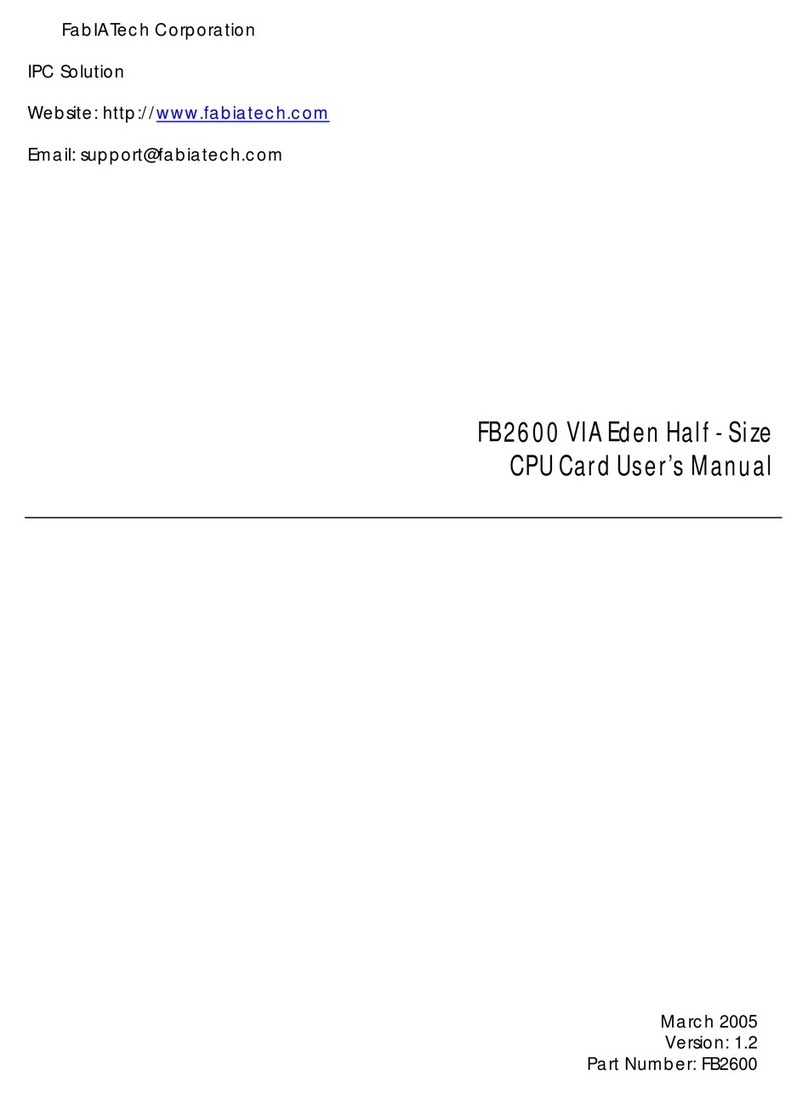 FabiaTech FB2600 user manual