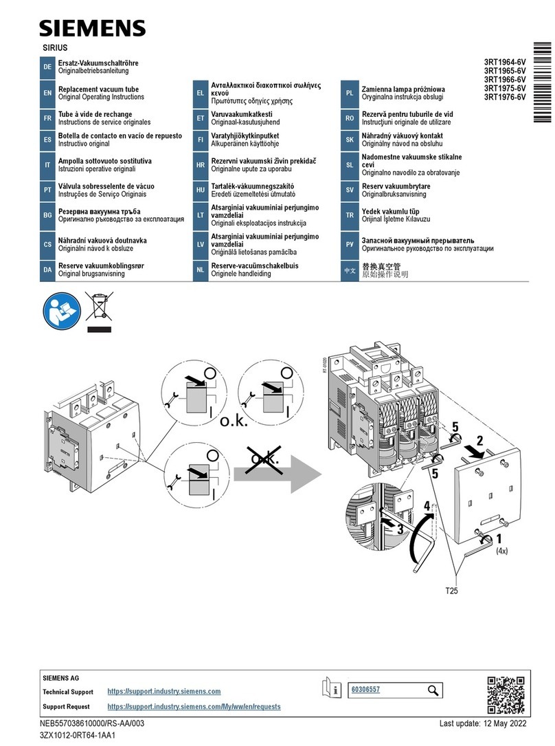 Siemens SIRIUS 3RT1964-6V User manual