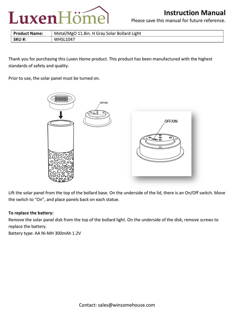 LuxenHome WHSL1047 instruction manual