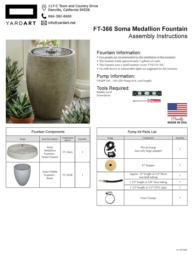 YARDART Soma Medallion FT-366 User manual