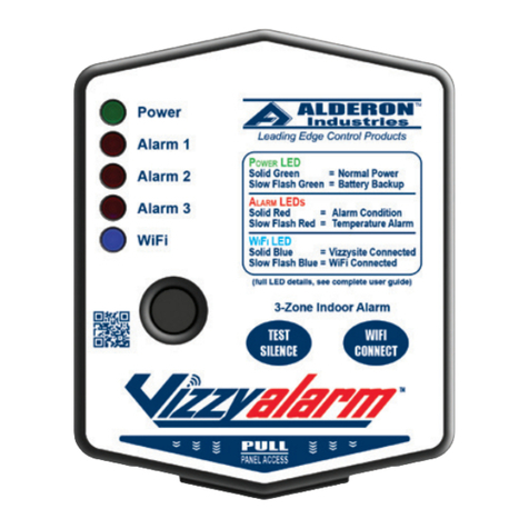 Alderon Industries Vizzyalarm VZW-01 User manual Alderon Industries Vizzyalarm VZW-01 User manual