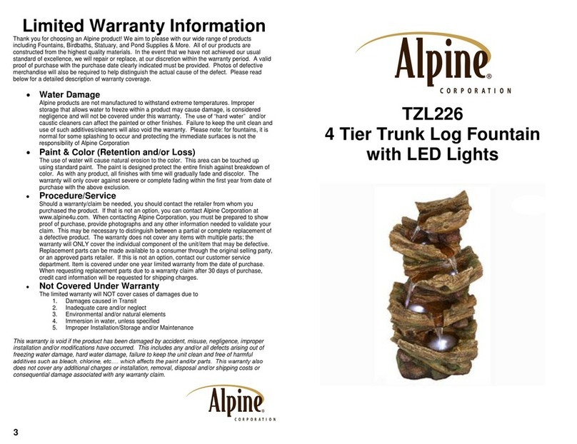 Alpine TZL226 User manual Alpine TZL226 User manual