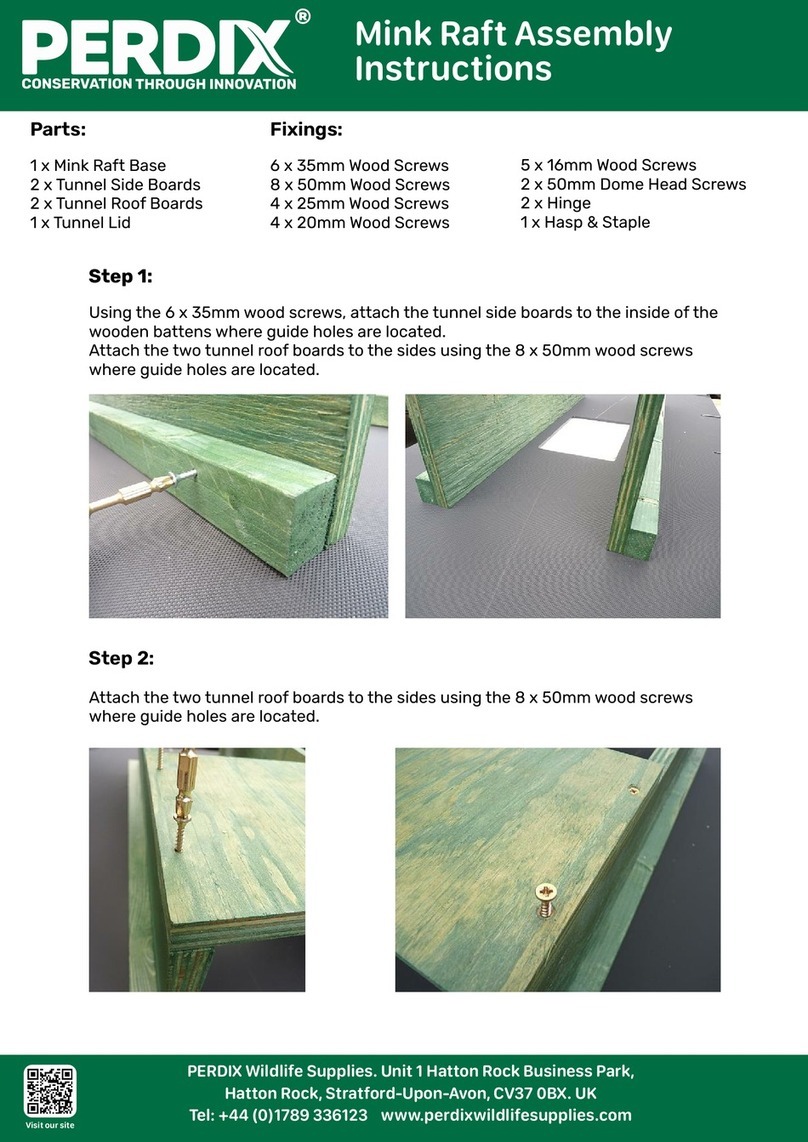 PERDIX Mink Raft Assembly instructions