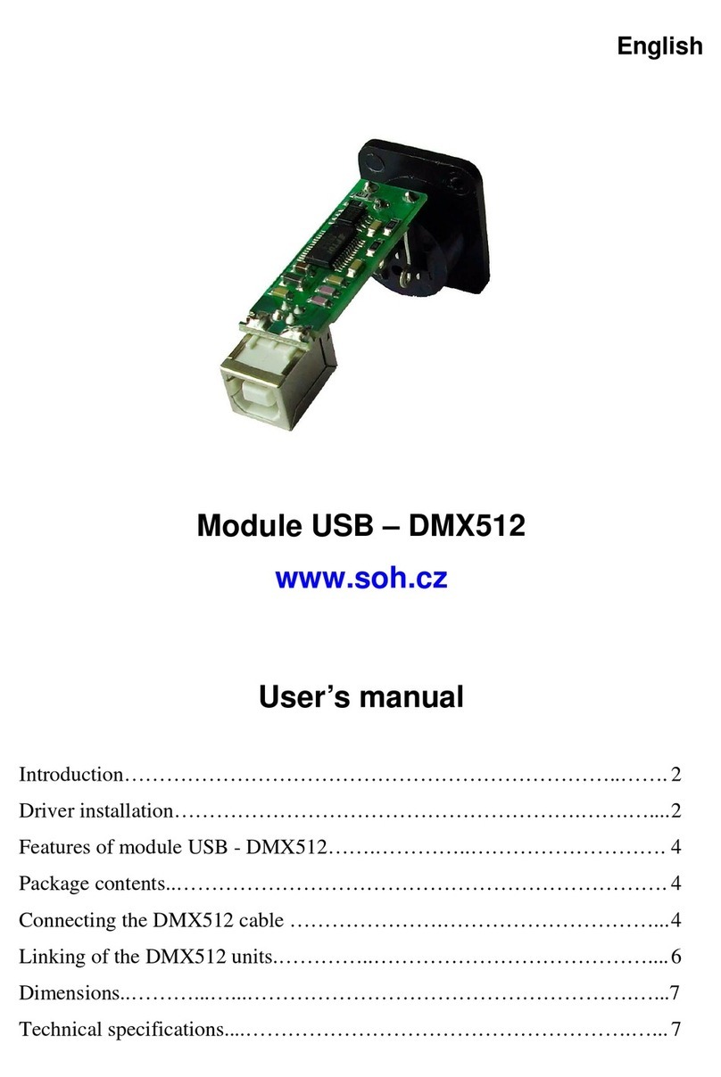 Soh USB-DMX512 user manual