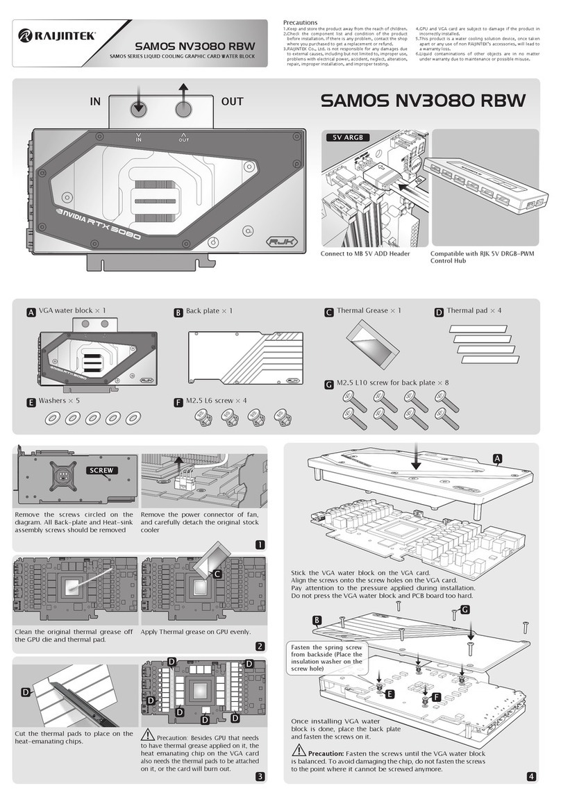Raijintek SAMOS NV3080 RBW User manual