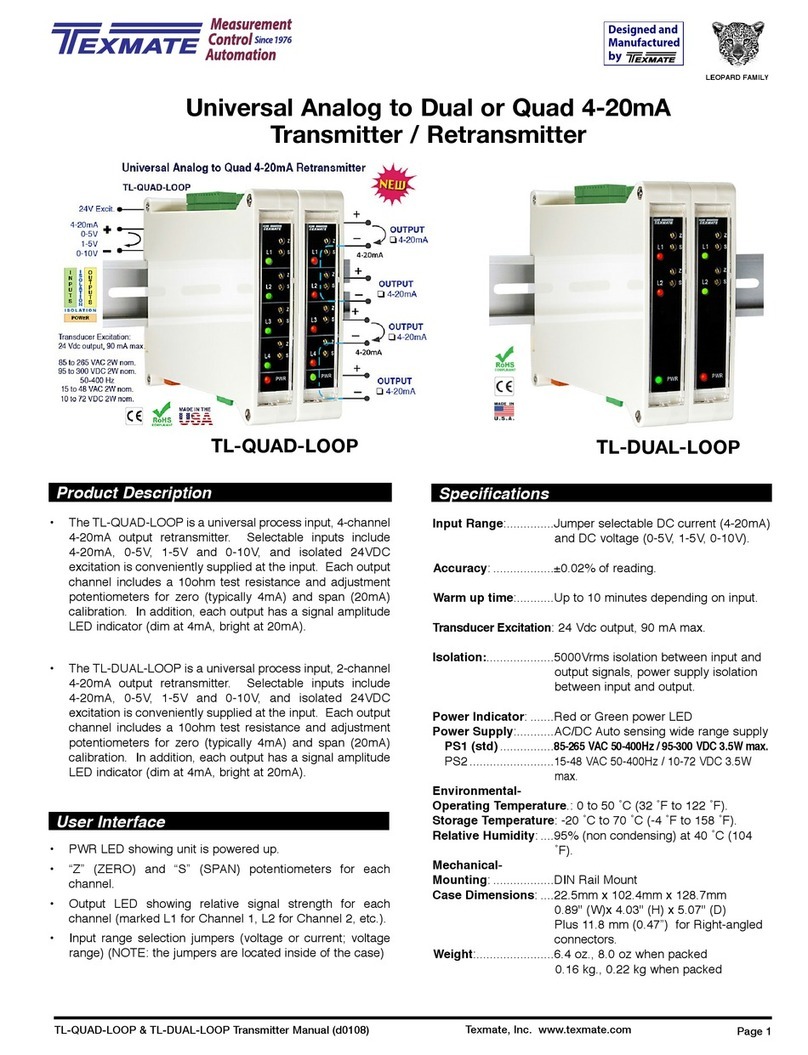 Texmate TL-QUAD-LOOP instruction manual