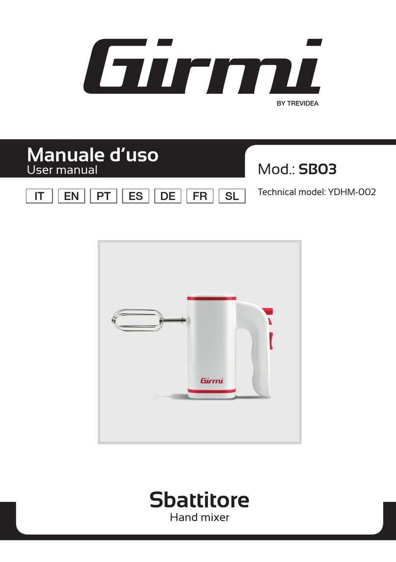 TREVIDEA Girmi SB03 User manual