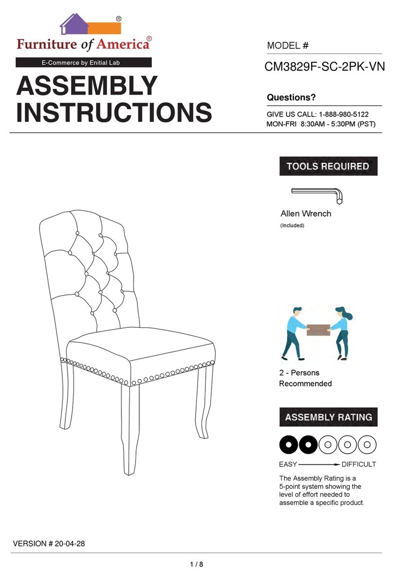 Furniture of America CM3829F-SC-2PK-VN User manual