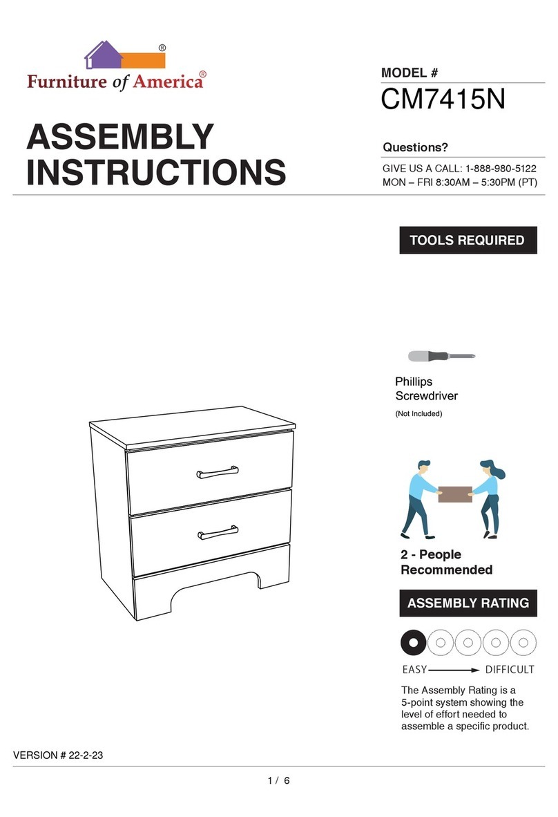 Furniture of America CM7415N Assembly instructions