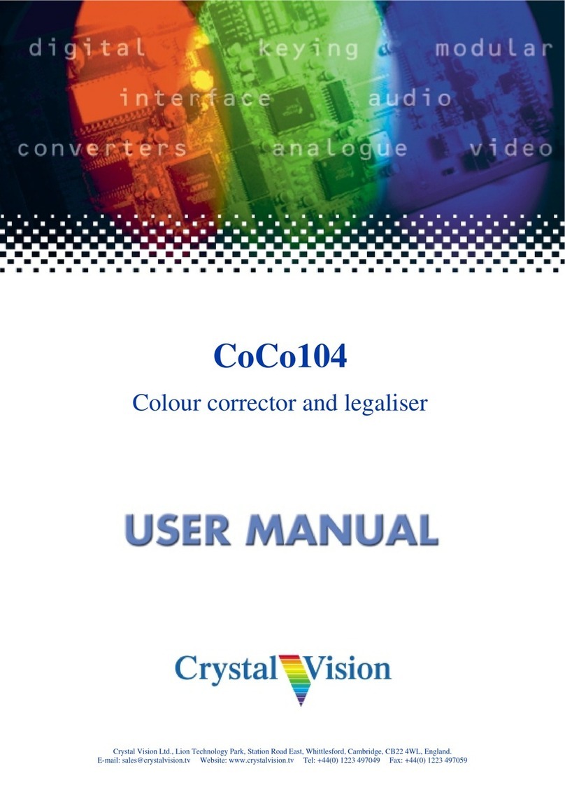 Crystal Vision CoCo104 user manual