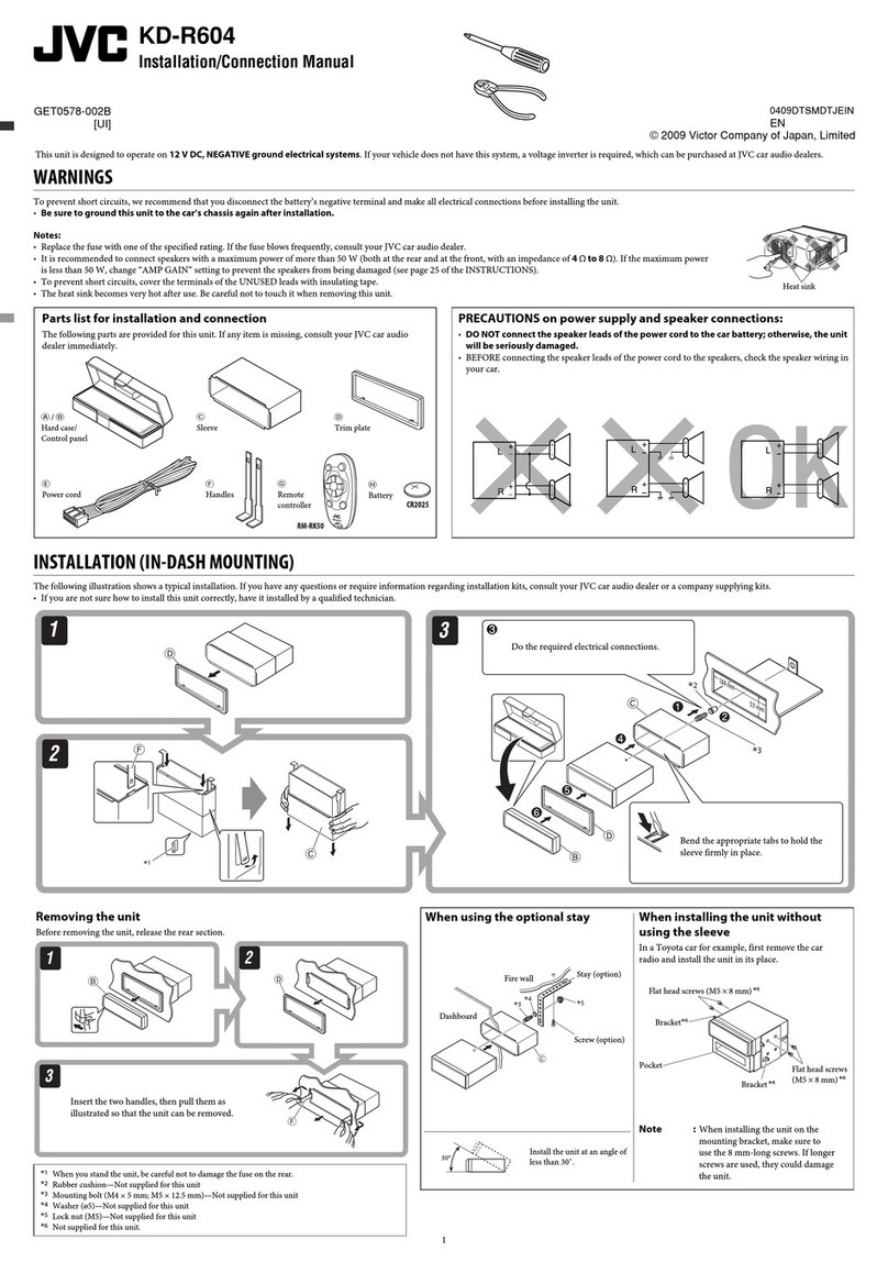 JVC KD-R604 Guide