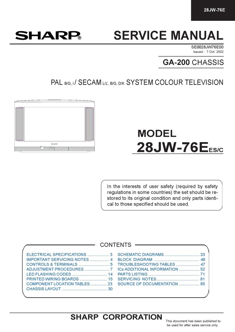 Sharp 28JW-76E User manual