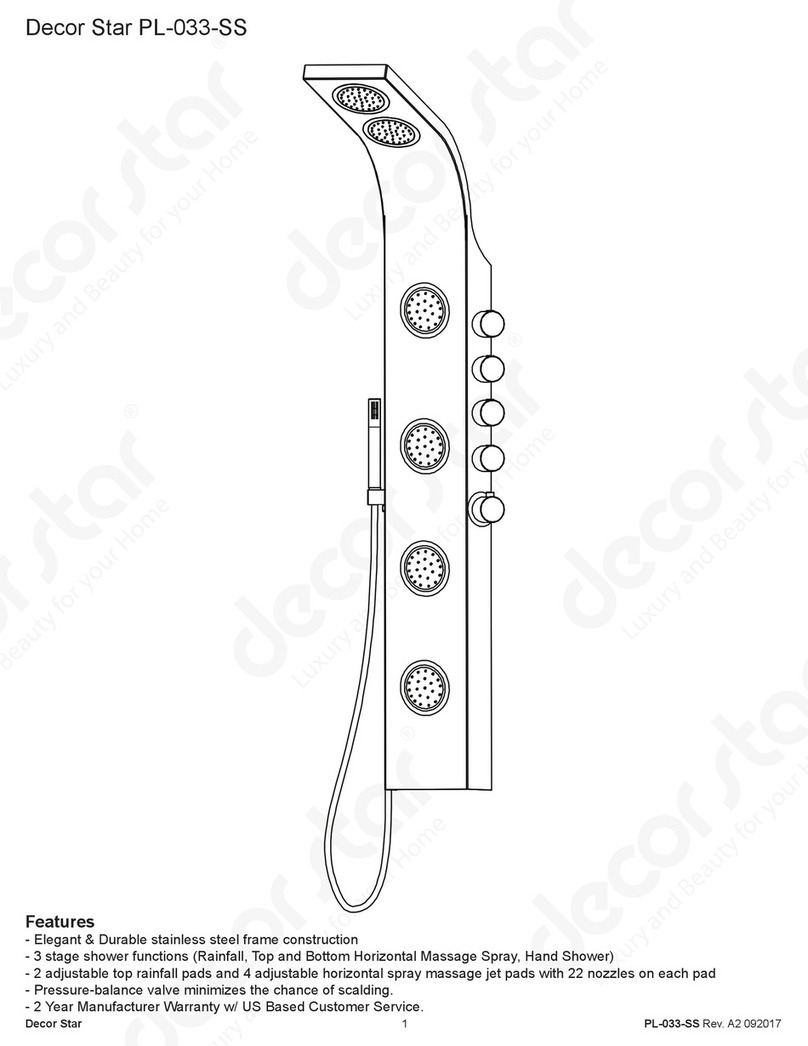 Decor Star PL-033-SS User manual Decor Star PL-033-SS User manual