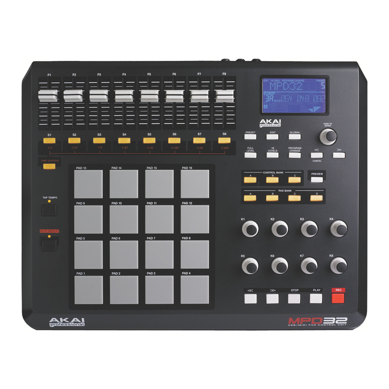 Akai MPD 32 User manual