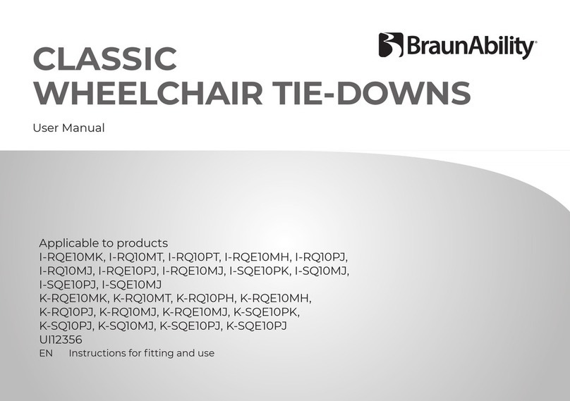 BraunAbility I-RQE10MK User manual