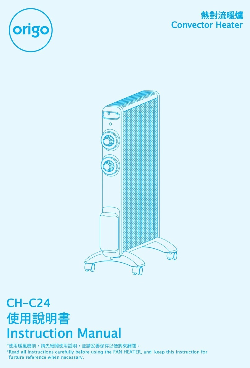 ORIGO CH-C24 instruction manual