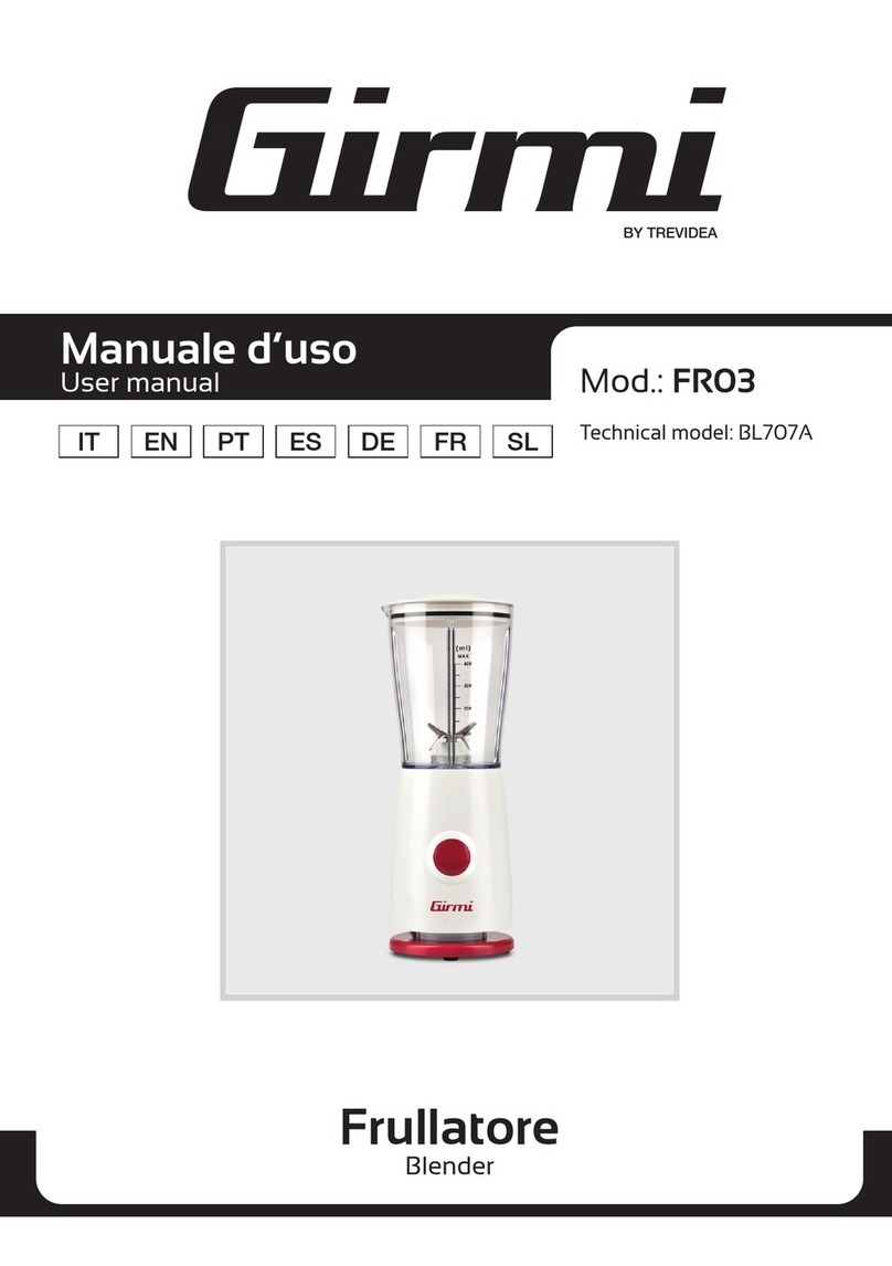 TREVIDEA Girmi FR03 user manual