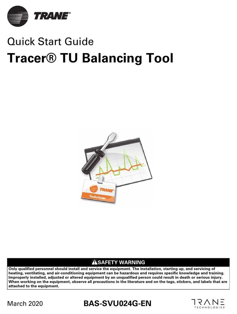 Trane Tracer TU quick start guide