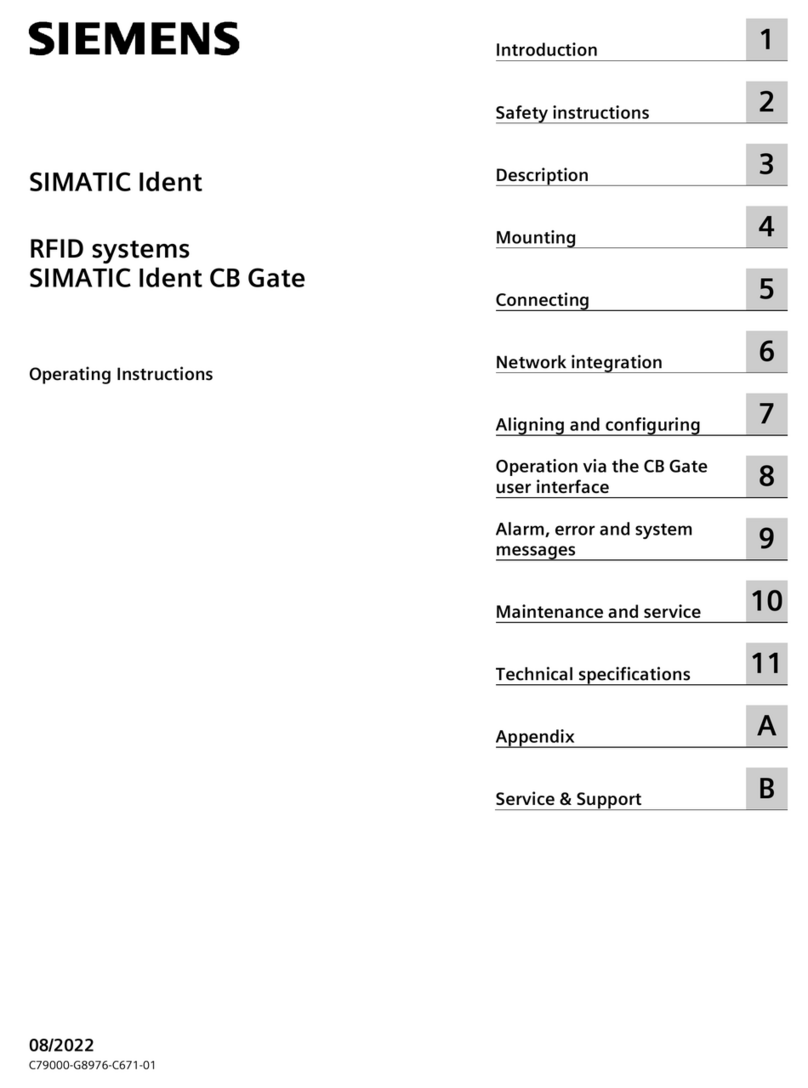 Siemens SIMATIC Ident CB Gate operating instructions