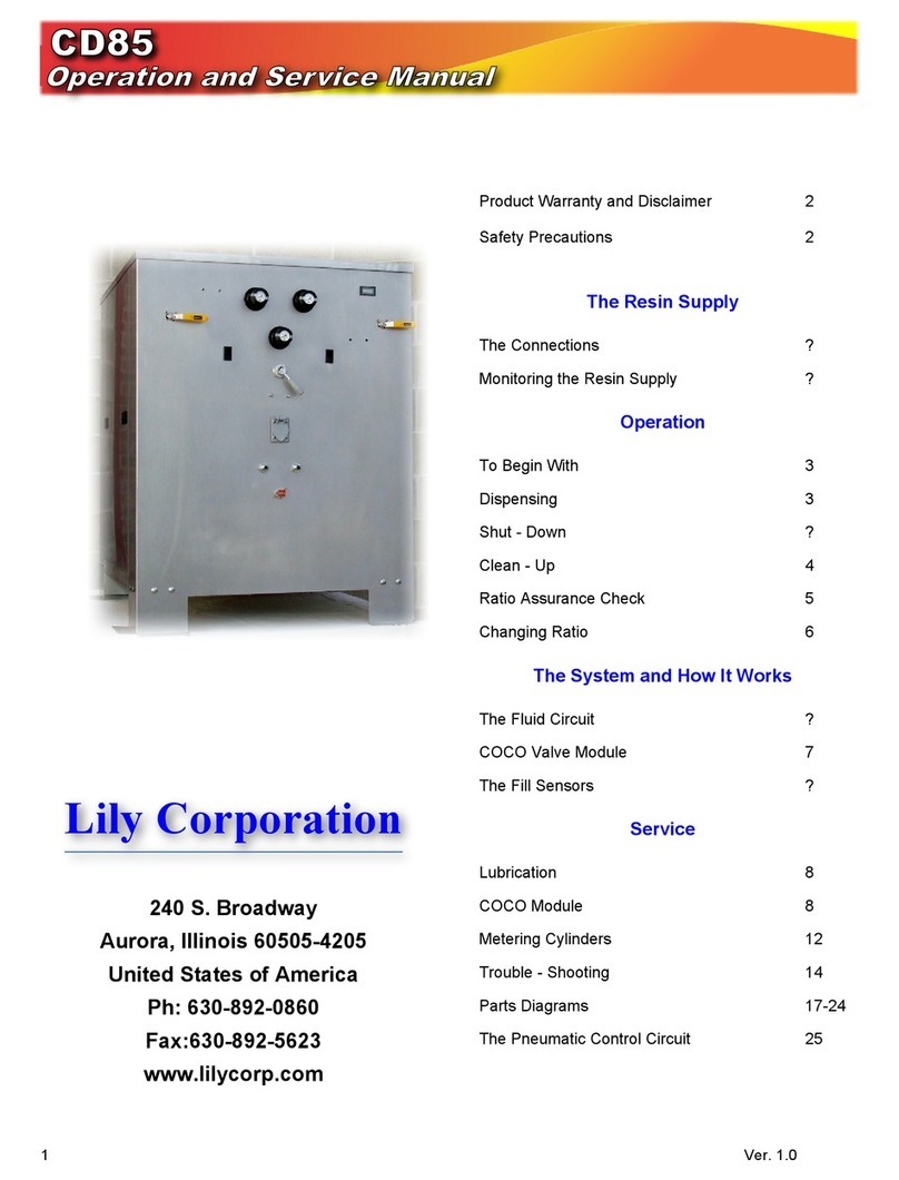 Lily Corporation CD85 Operation and service manual