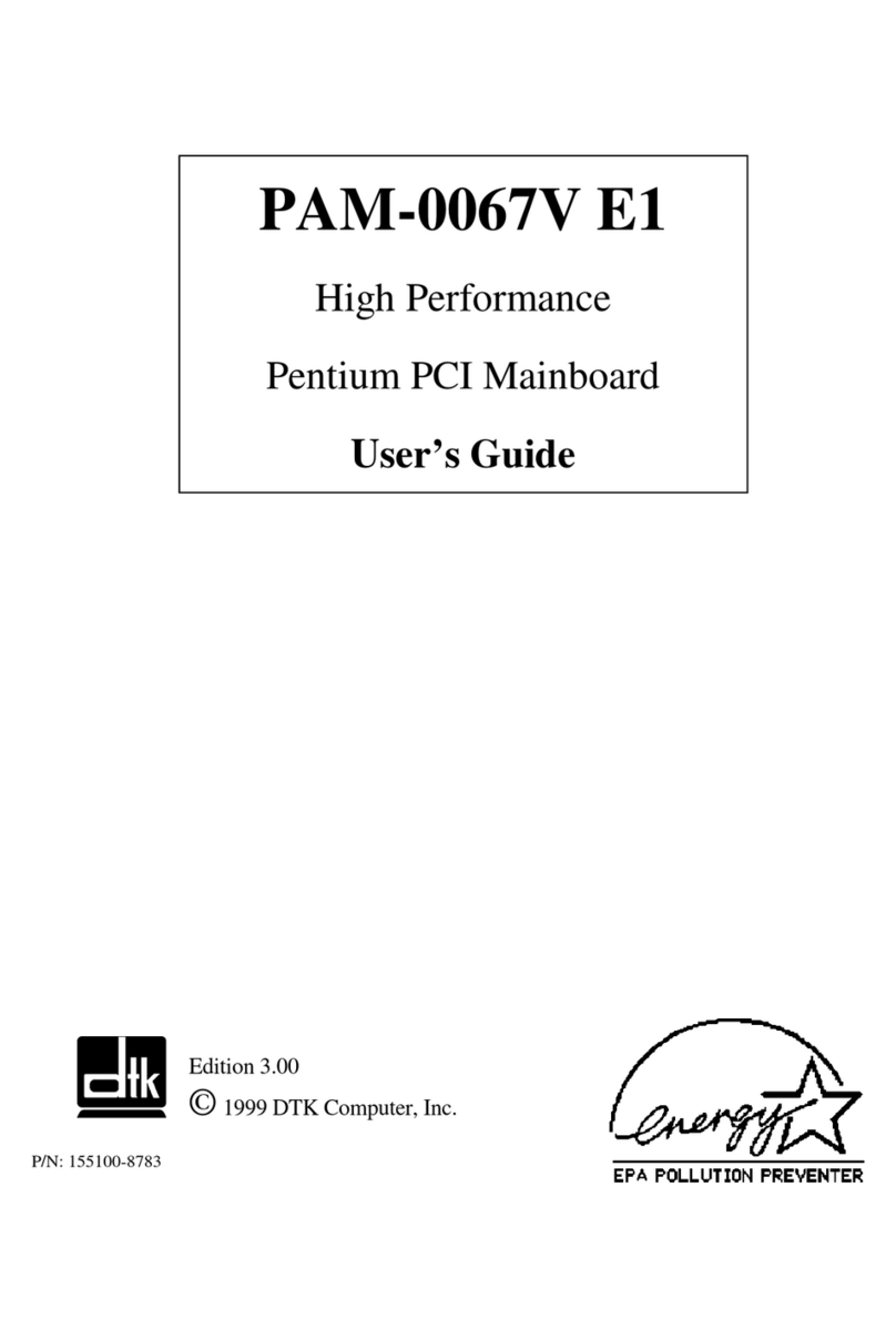 DTK PAM-0067V E1 User manual