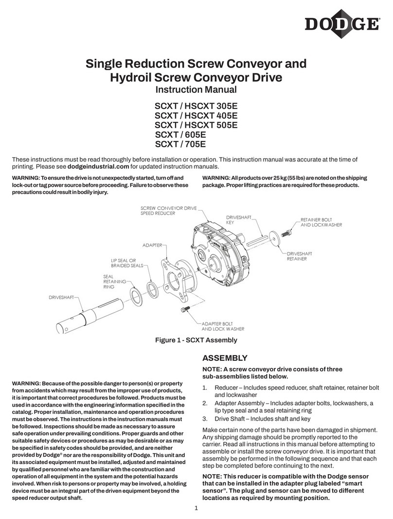 Dodge SCXT 305E instruction manual