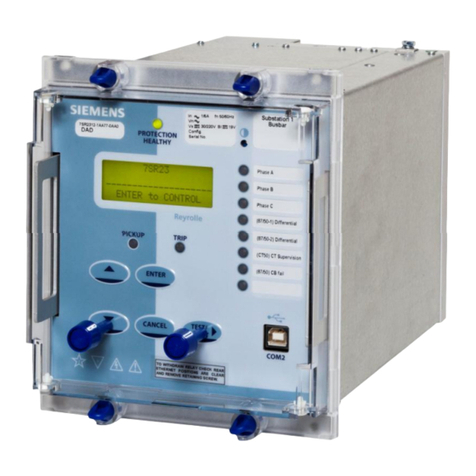 Siemens 7SR23 DAD User manual