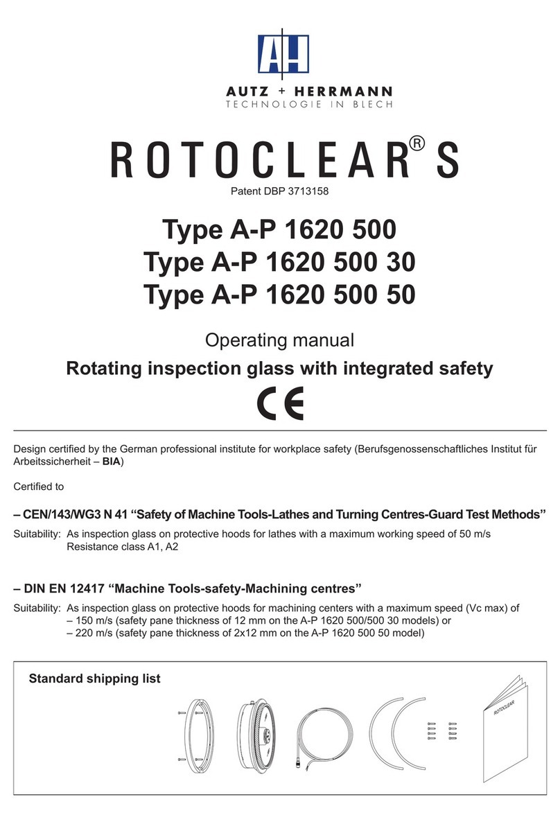 Autz + Herrmann ROTOCLEAR S operating manual