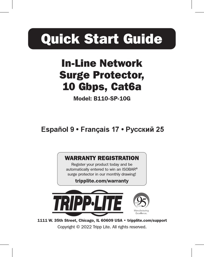 Tripp Lite B110-SP-10G quick start guide