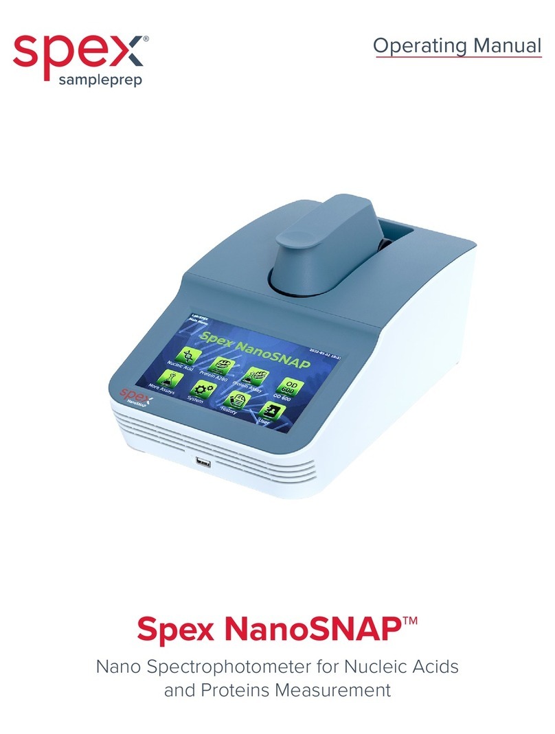 SPEX NanoSNAP operating manual
