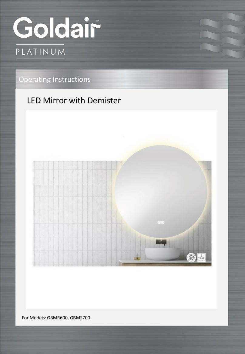 CDB Goldair PLATINUM GBMR600 operating instructions CDB Goldair PLATINUM GBMR600 operating instructions