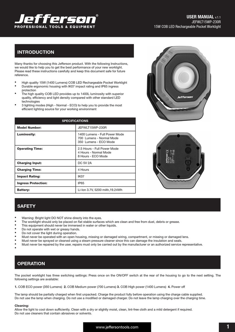 Jefferson JEFWLT15WP-230R user manual