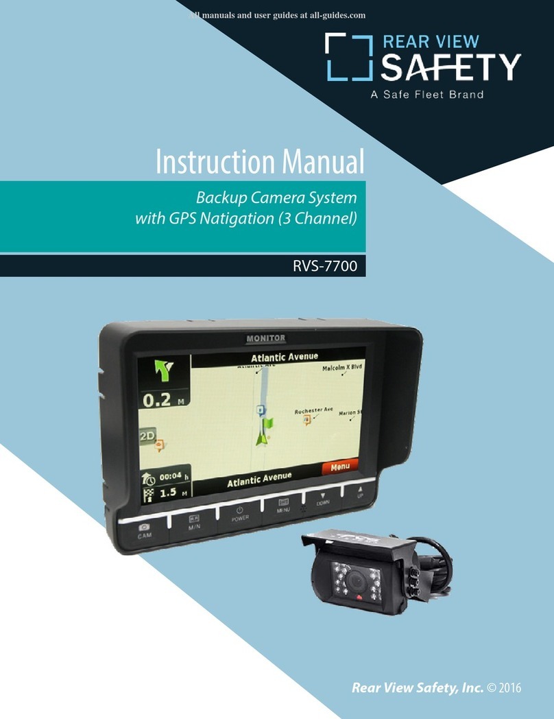 Safe Fleet REAR VIEW SAFETY RVS-7700 User manual
