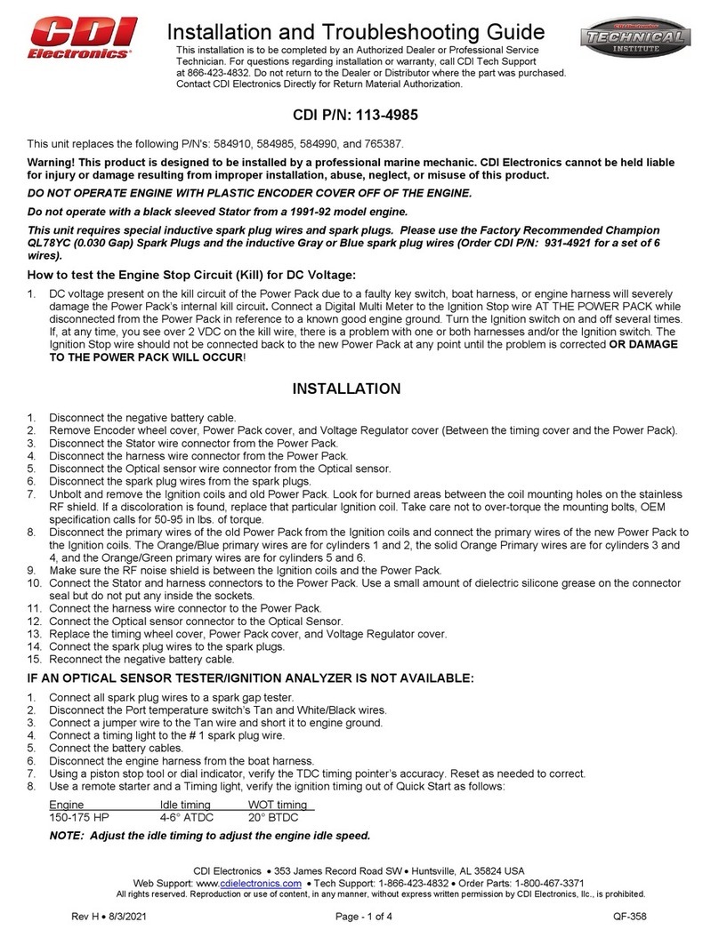 CDI 113-4985 Guide