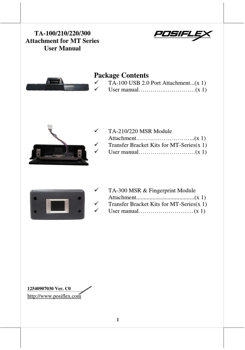 POSIFLEX TA-100 User manual