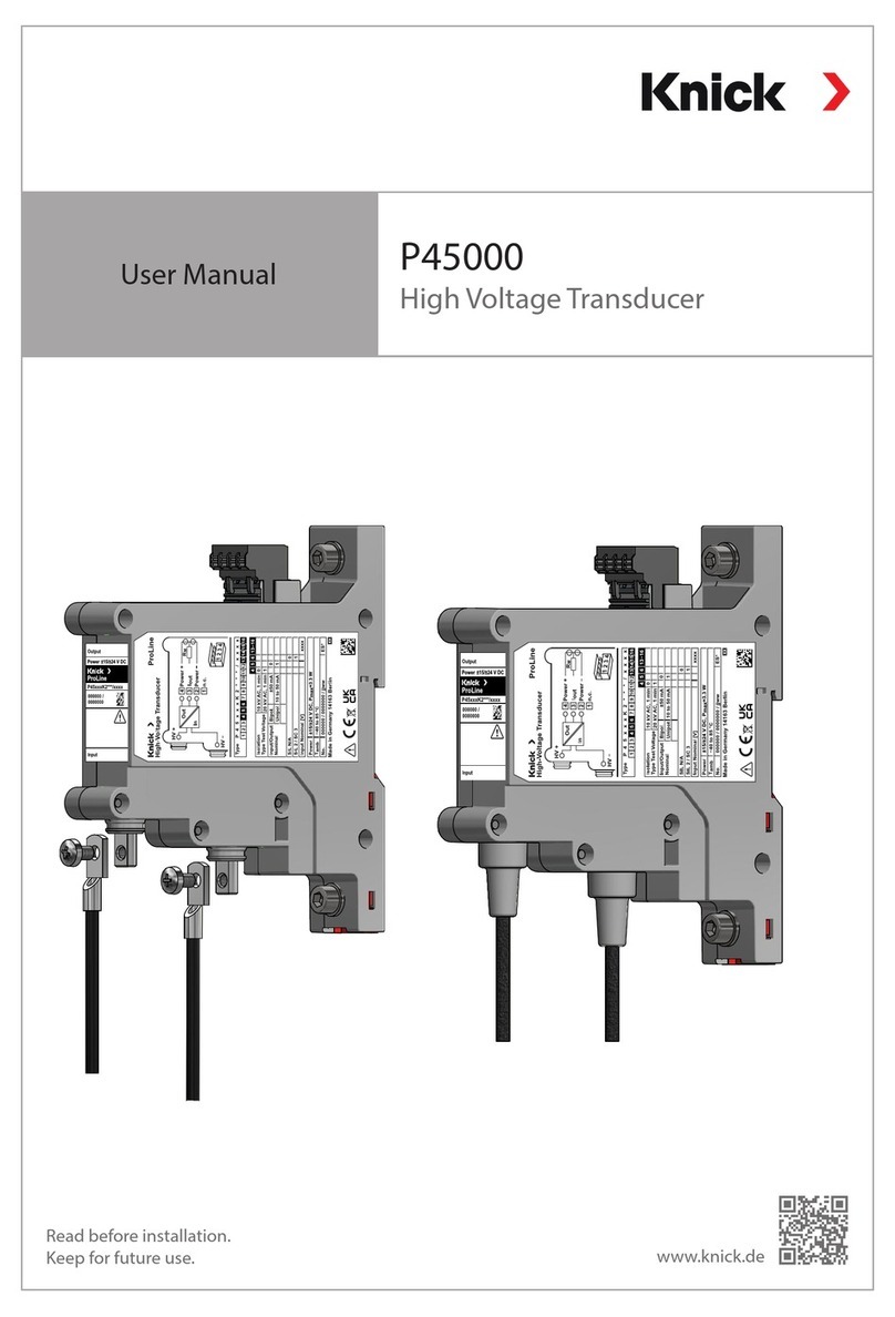 Knick P45000 User manual