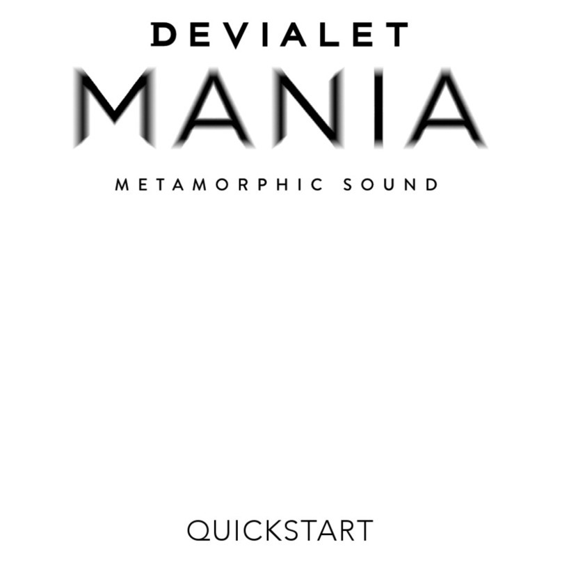 Devialet MANIA Quick start manual