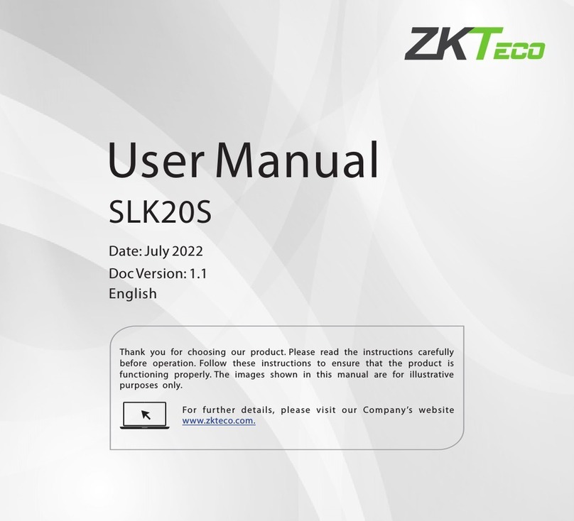 ZKTeco SLK20S user manual ZKTeco SLK20S user manual