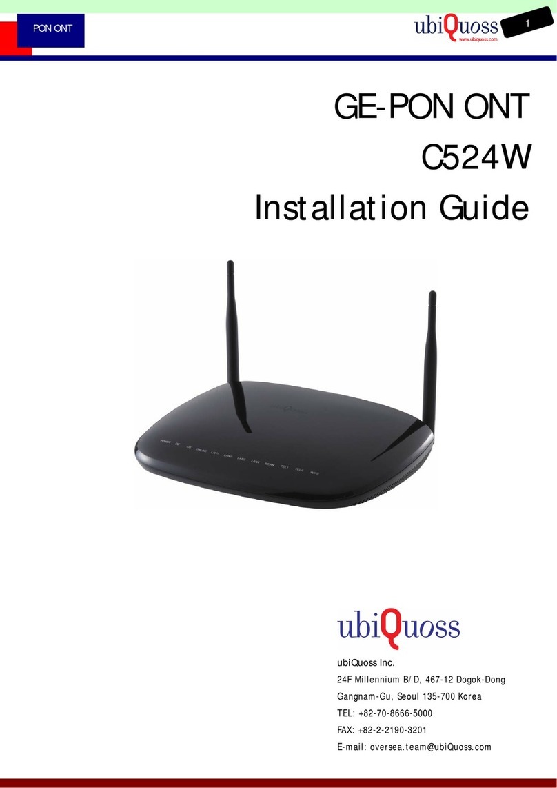 ubiquoss C524W installation guide